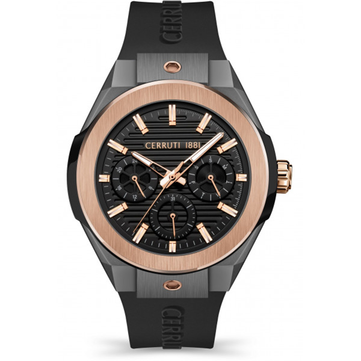 MONTRE CERRUTI HOMME M.FONCTION SILICONE